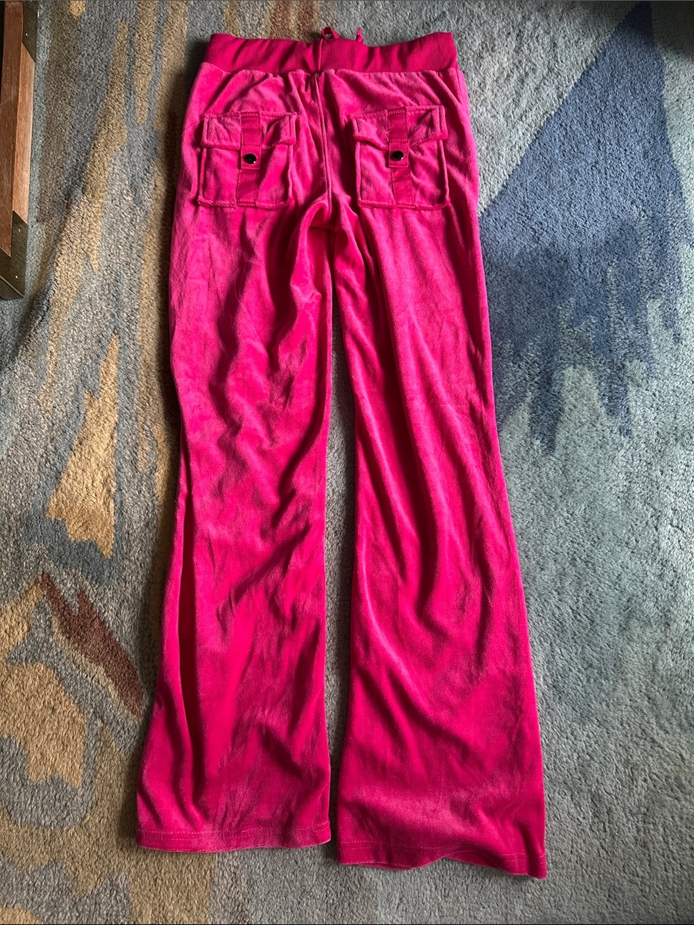 Women’s Hot Pink Velour Zip Hoodie & Drawstring Joggers Set - Picture 6 of 7